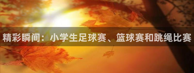 精彩瞬间：小学生足球赛、篮球赛和跳绳比赛
