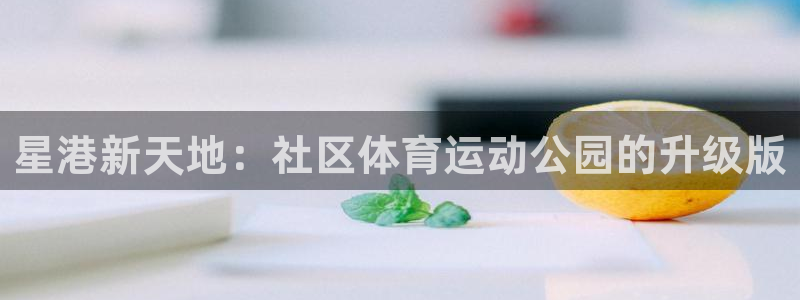 星港新天地：社区体育运动公园的升级版